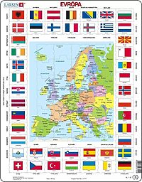 Evrópa og fánar (70 bita)