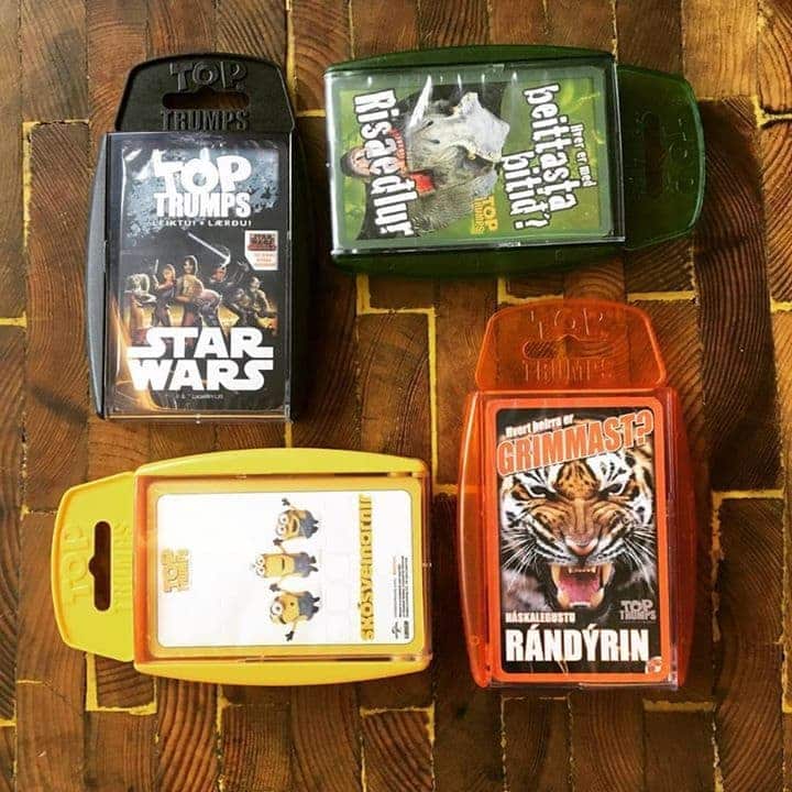 ny top trump spil star wars skosveinar randyr og risaedlur frabaert i bekkja