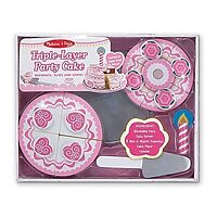 Triple-Layer Party Cake - Wooden Play Food
