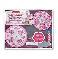 Triple-Layer Party Cake - Wooden Play Food