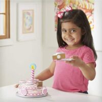 Triple-Layer Party Cake - Wooden Play Food - Image 4