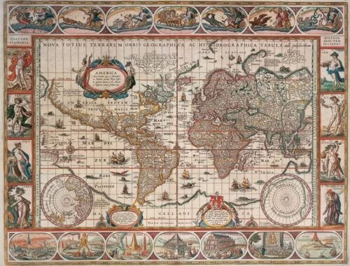 Map of the World from 1650 (2000 bita) - Image 2