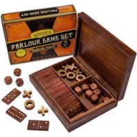 3 in 1 Wooden Parlour Game Set - Image 2