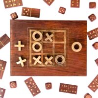 3 in 1 Wooden Parlour Game Set - Image 3