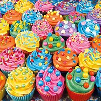 Colorful cupcakes (500 bitar) - Image 2