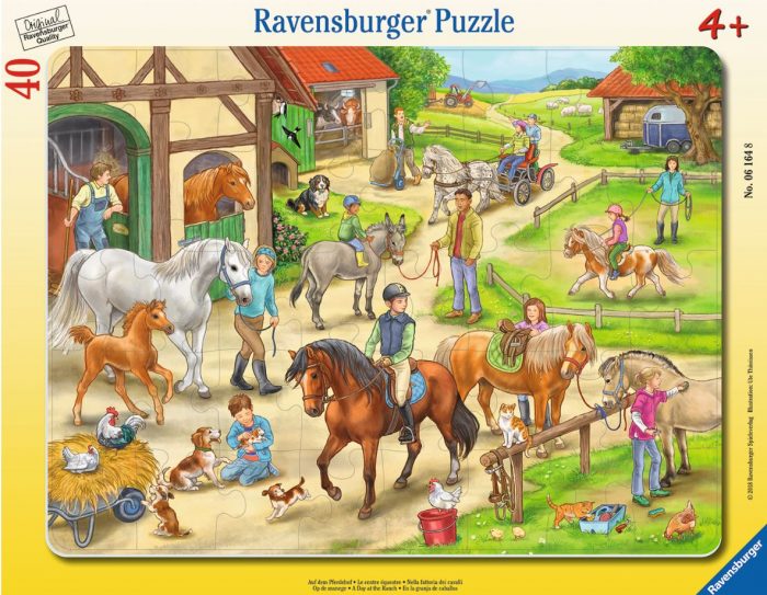 ravensburger a day at the ranch spjaldapusl 01