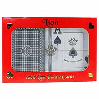 Lion plastspil: Póker (2 stokkar)