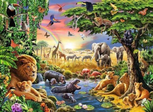 Evening at the waterhole (300 bita) - Image 2