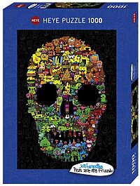 Jon Burgerman: Doodle Skull (1000 bita)