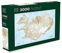 Íslandskort (2000 bita)
