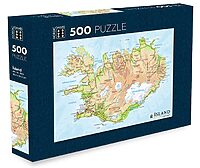 Íslandskort (500 bita)