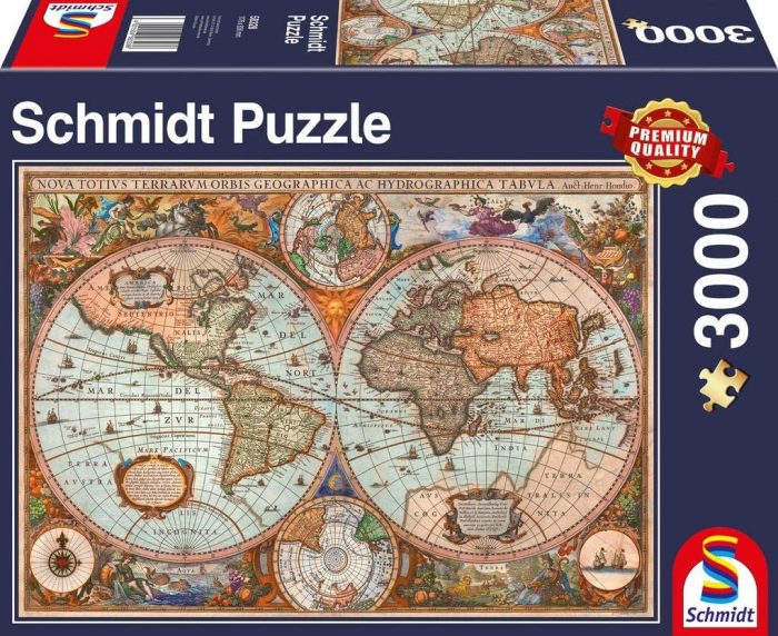 schmidt antique world map 3000 58328 01