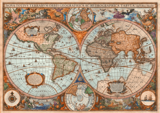 schmidt antique world map 3000 58328 02