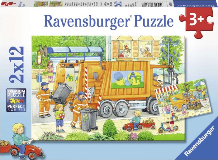 ravensburger garbage disposal and street cleaning 2x12 076178 01