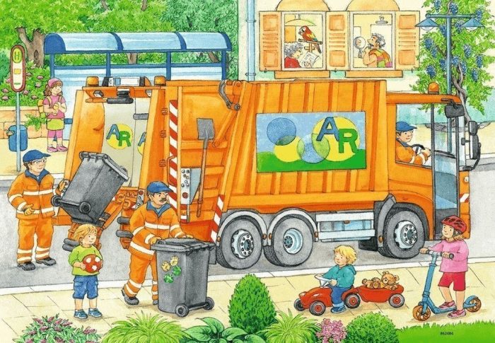 ravensburger garbage disposal and street cleaning 2x12 076178 02