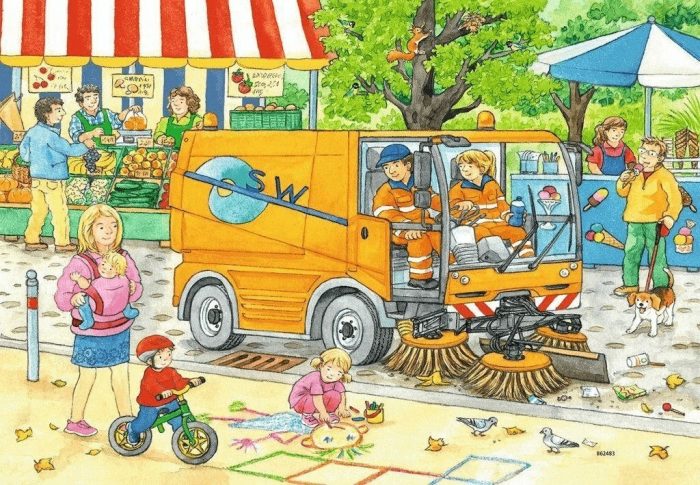ravensburger garbage disposal and street cleaning 2x12 076178 03