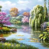 Romantic pond view (500 bita) - Image 2