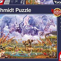 Animals at the waterhole (1000 bita)