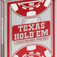 Copag: Texas Hold'em Peek (rauð)