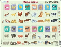 Memopuzzle: Dýr og afkvæmi (32 bita)