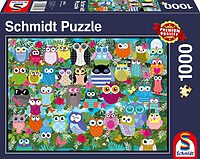 Collage of owls (1000 bita)
