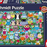 Collage of owls (1000 bita)