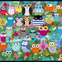 Collage of owls (1000 bita) - Image 2