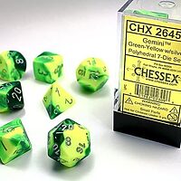 Teningasett: Green-Yellow/Silver