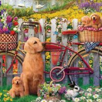 Cute dogs in the garden (500 bita) - Image 2