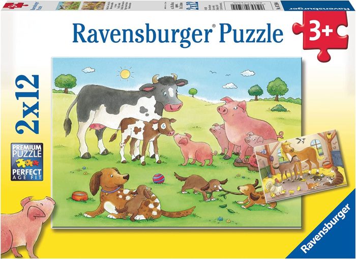 ravensburger happy animal families 2x12 75904 01