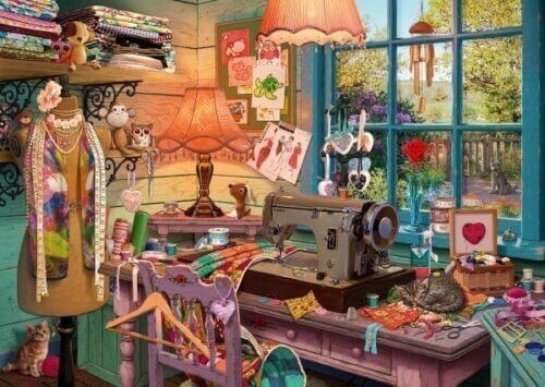Secret puzzle: In the sewing room  (1000 bita) - Image 2