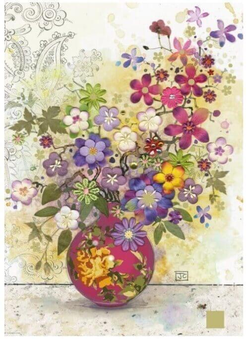 Florals: Pink vase (1000 bita) - Image 2
