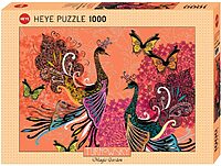 Peacocks & butterflies (1000 bita)