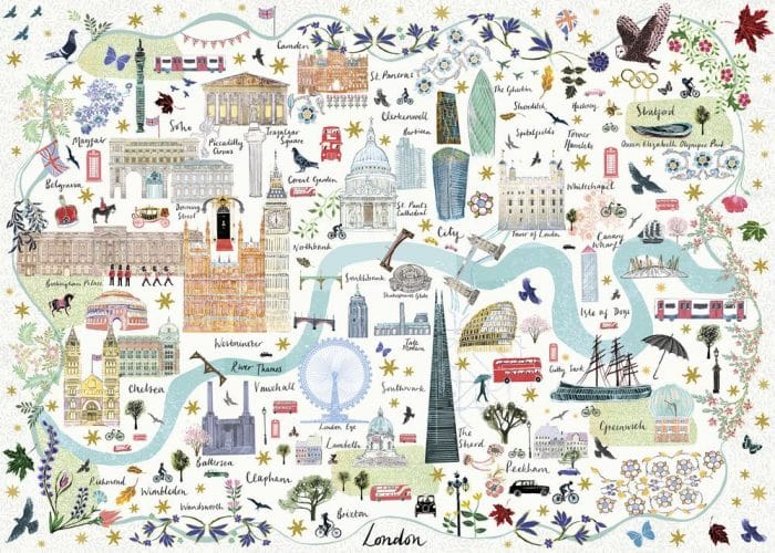 gibsons Map of London 1000 G6606 02