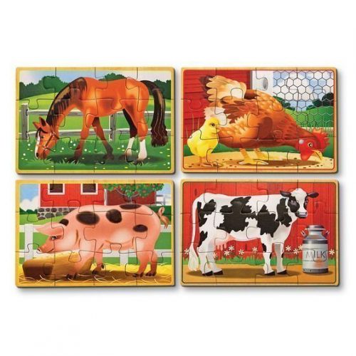 melissa and doug farm animals puzzles in a box 3794 02