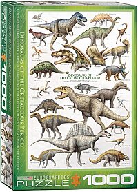 Dinosaurs of the Cretaceous Period  (1000 bitar)