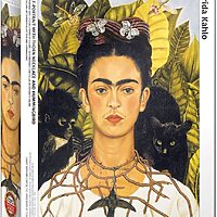 Self-Portrait with Thorn Necklace and Hummingbird (1000 bitar)