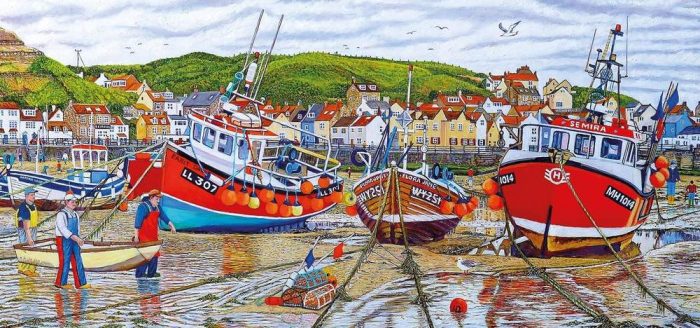 gibsons seagulls at staithes robert neil turner 636 4045 02