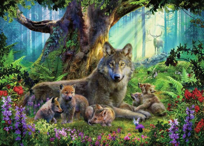 ravensburger wolves in the forest 1000 159871 02