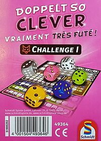 Twice as clever: Challenge I
