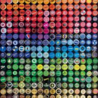 Bottle caps collage (1000 bita) - Image 2