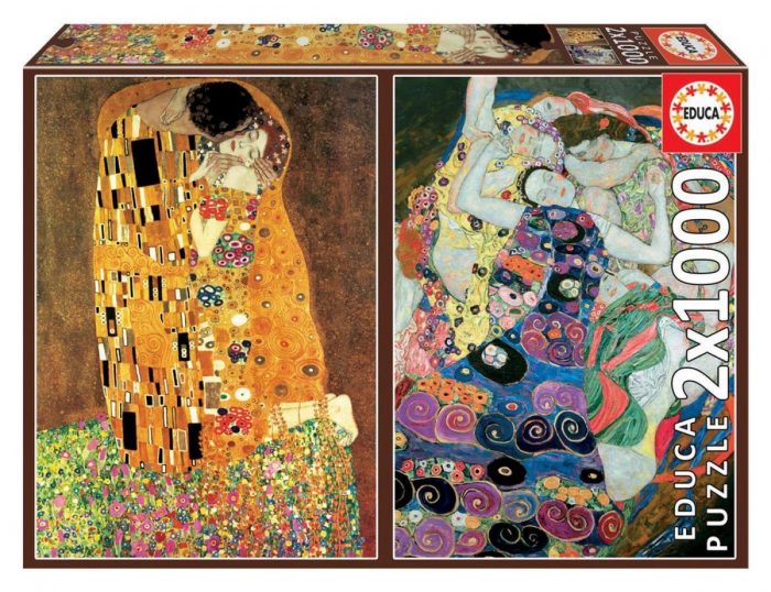 educa klimt the maiden the kiss 2x1000 18488 01 scaled