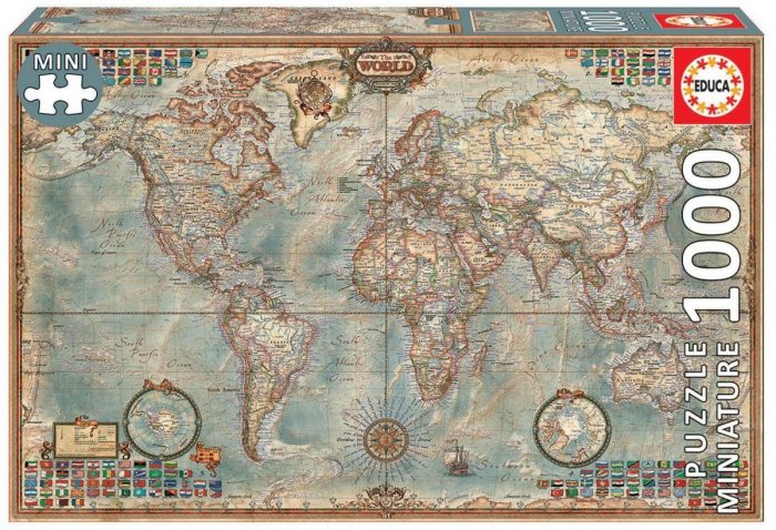 educa miniature political map of the world 1000 16764 01 scaled