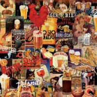 Vintage beer collage (1000 bita) - Image 2
