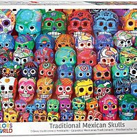 Traditional Mexican Skulls (1000 bitar)
