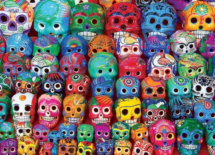 eurographics traditional mexican skulls 1000 5316 02