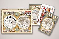 Piatnik: World map (2 stokkar)