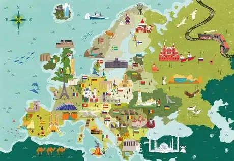 Exploring Maps: Great places in Europe (250 bita) - Image 2