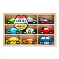 Wooden cars set