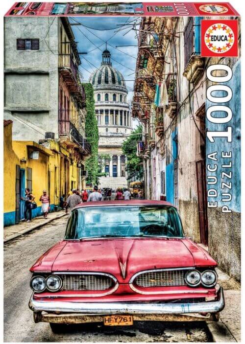 Vintage car in old Havana (1000 bita)